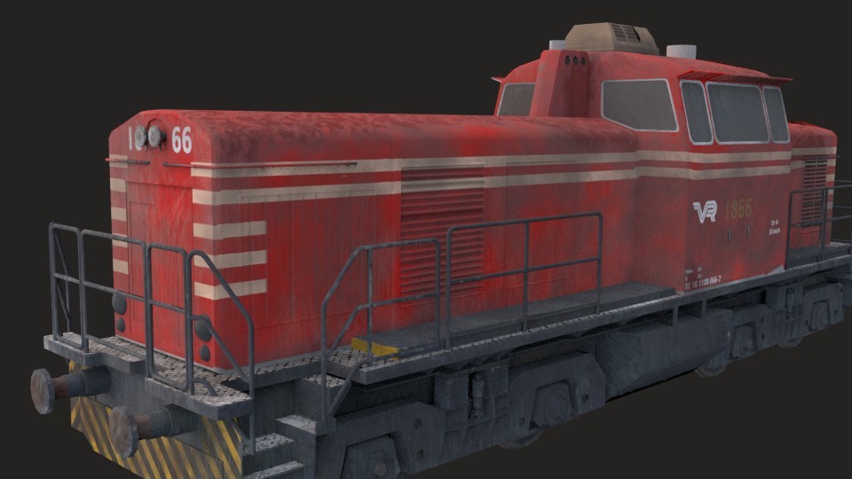 Industrial train (Game ready) preview image 3
